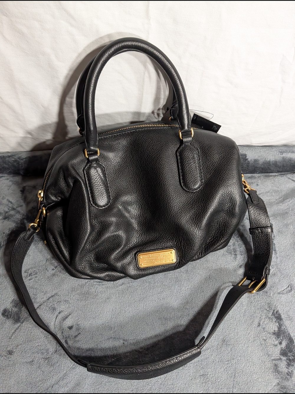 Marc by Marc Jacobs Black Leather Satchel with Shoulder Strap